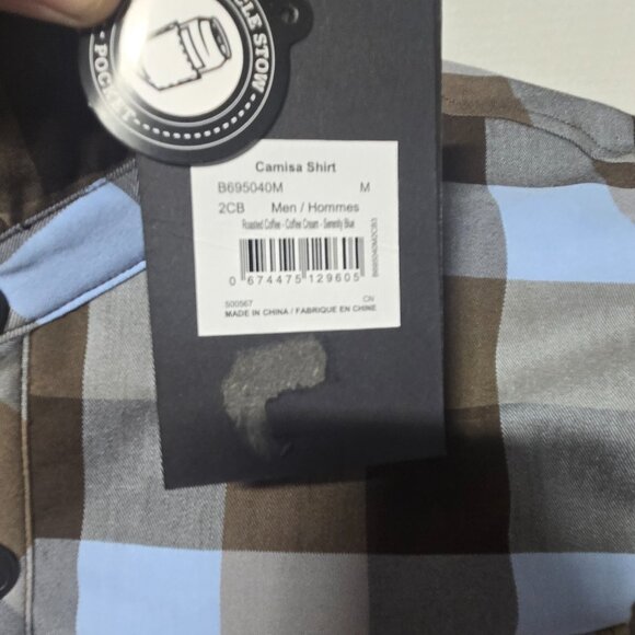 ✨ New Sombrio Men’s Camisa Shirt – Size Medium ✨ - Picture 3 of 8